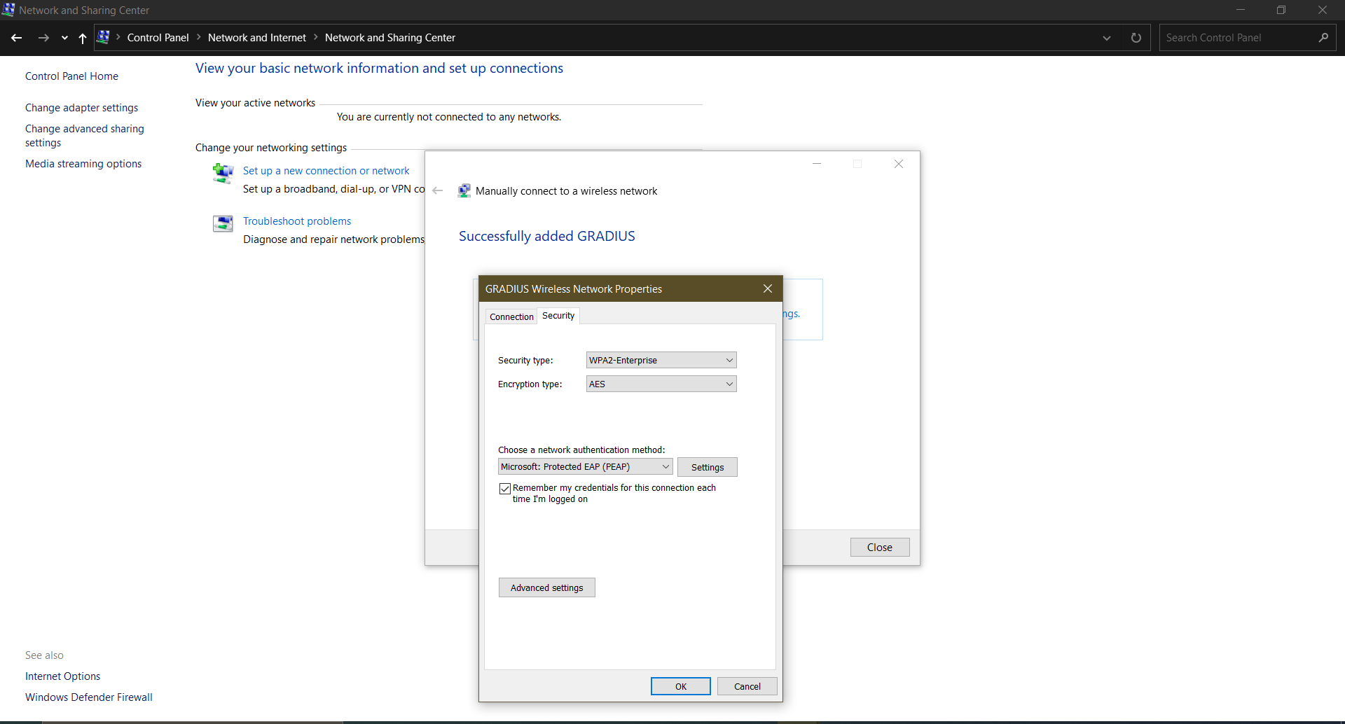 Security Tab